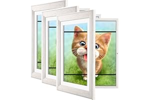MOUDAMION 3 Pack Kids Art Frame White, 10x12.5 Kids Artwork Frame Changeable Front Opening, 8.5x11 With Mat and 10x12.5 Without Mat, Children Storage Frame Holds 50Pcs Crafts, Drawing, Art Project, Schoolwork