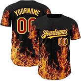 Custom Baseball Jerseys Men Women Youth Boys Personalized Softball Shirts Stitched Button Down Sports Team Uniform