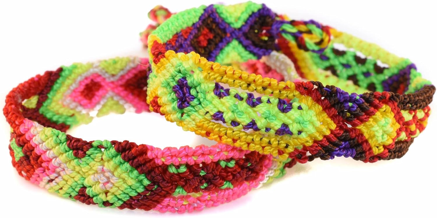 Tahal Bracelets Mexican Bohemian Friendship Bracelet Colorful and Handmade for Women