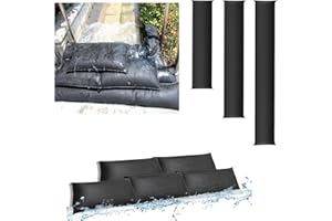 Estresen 5FT-2Pack Water Leak Absorber, Water Barrier for Flooding Sandless Sandbags Water Absorbent Sock Flood Barrier for G