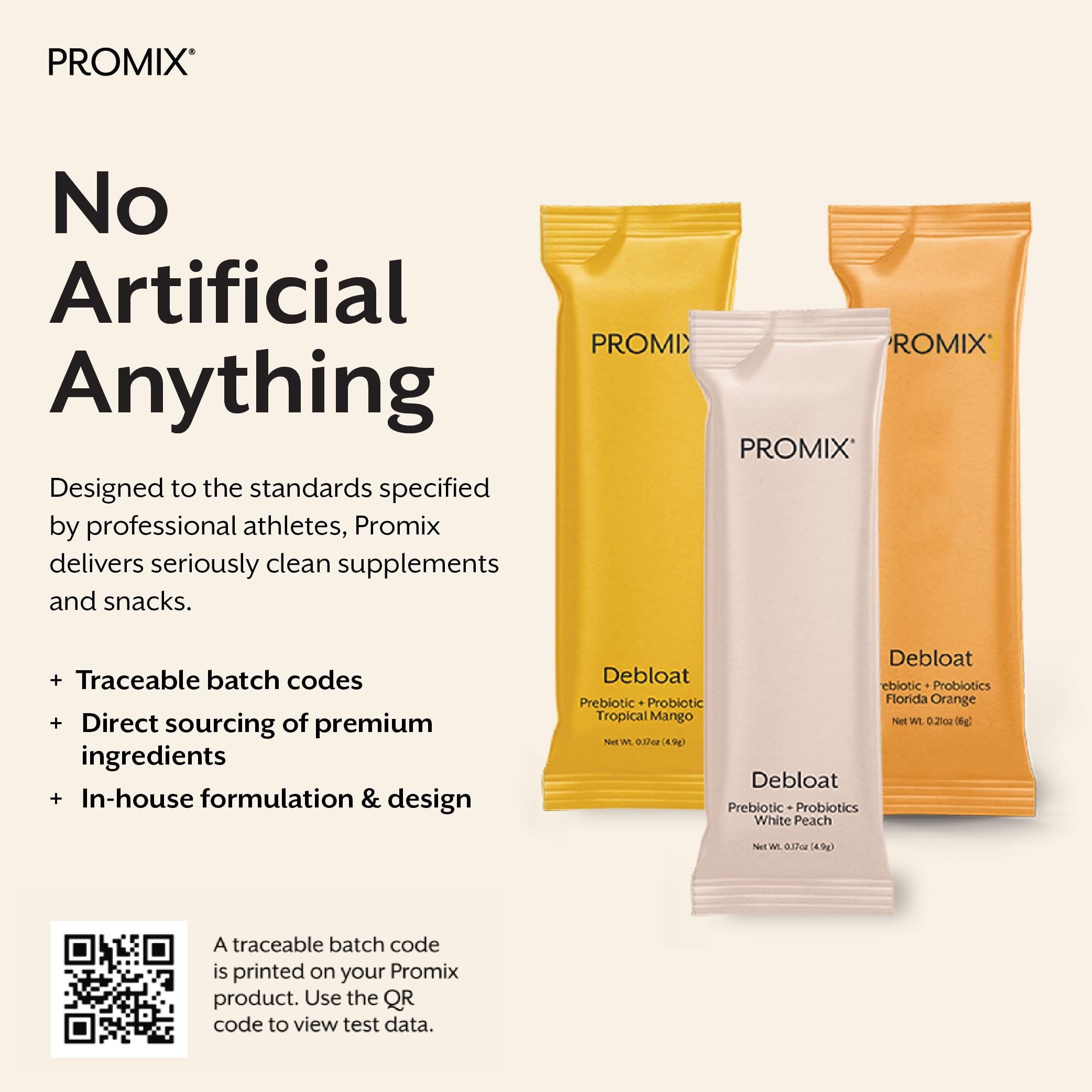 ProMix Nutrition Debloat Prebiotics and Probiotics - Digestive Health, Nausea Relief, Gut Repair, and Bloating Relief for Women and Men - Variety Pack - 12 Servings (Pack of 12)