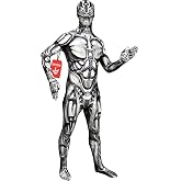 Morphsuits Andriod Costume Men, Scary Costumes, Halloween Costume for Men | Full-Body Spandex Morphsuit Costume, Stretchy Comfortable Fit, Ideal for Parties &amp; Cosplay, Perfect for Halloween