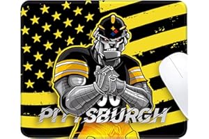 AORYALPS Pittsburgh City Design Mouse Pad with Stitched Edges and Non-Slip Rubber Base, Premium-Textured Mouse Pad for Laptop, Computer & PC, Gaming & Working, Waterproof Mousepad