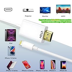 Lightning to HDMI Cable for iPhone Digital AV
