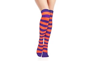 Benefeet Sox Striped Thigh High Socks for Women Over the Knee Socks Striped Thigh Highs Cosplay Halloween Costume Sock