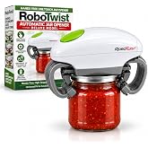 Robotwist Automatic Jar Opener Deluxe Model with Improved Torque | Electric, One Touch Hands Free for Seniors with Arthritis or Weak Hands, Fits All Jars 1.2&ndash;3.5 in