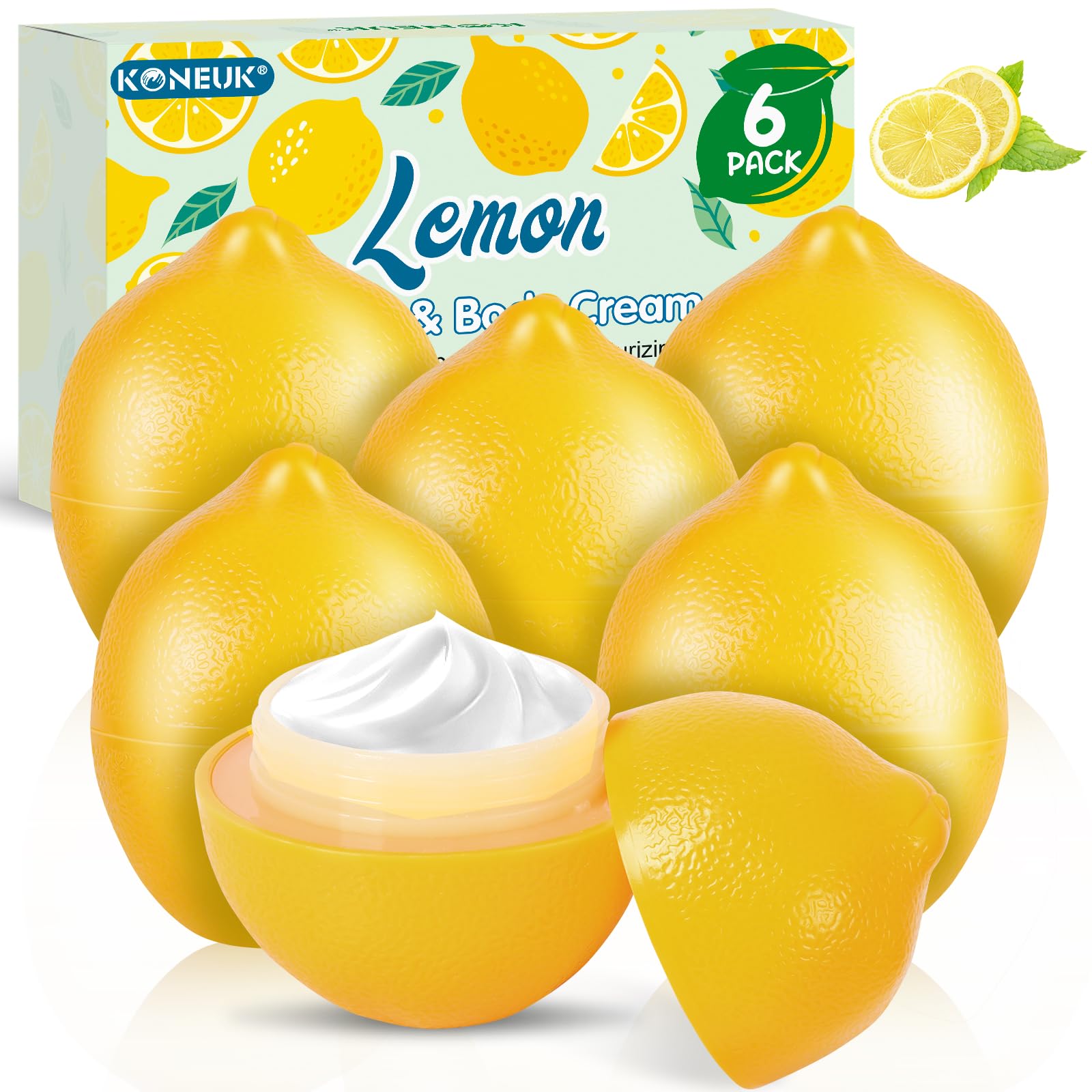 Photo 1 of 6 Pack Bulk Hand Cream Gifts Set, Moisturizing Hand Lotion for Dry Cracked Hands, Mom Gifts, Thank You Gifts, Bridal Shower Gifts, Birthday Gifts and Small Gifts for Women, 1.06 Oz (Lemon)