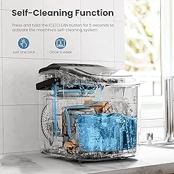Countertop Ice Maker Machine with Handle, Portable