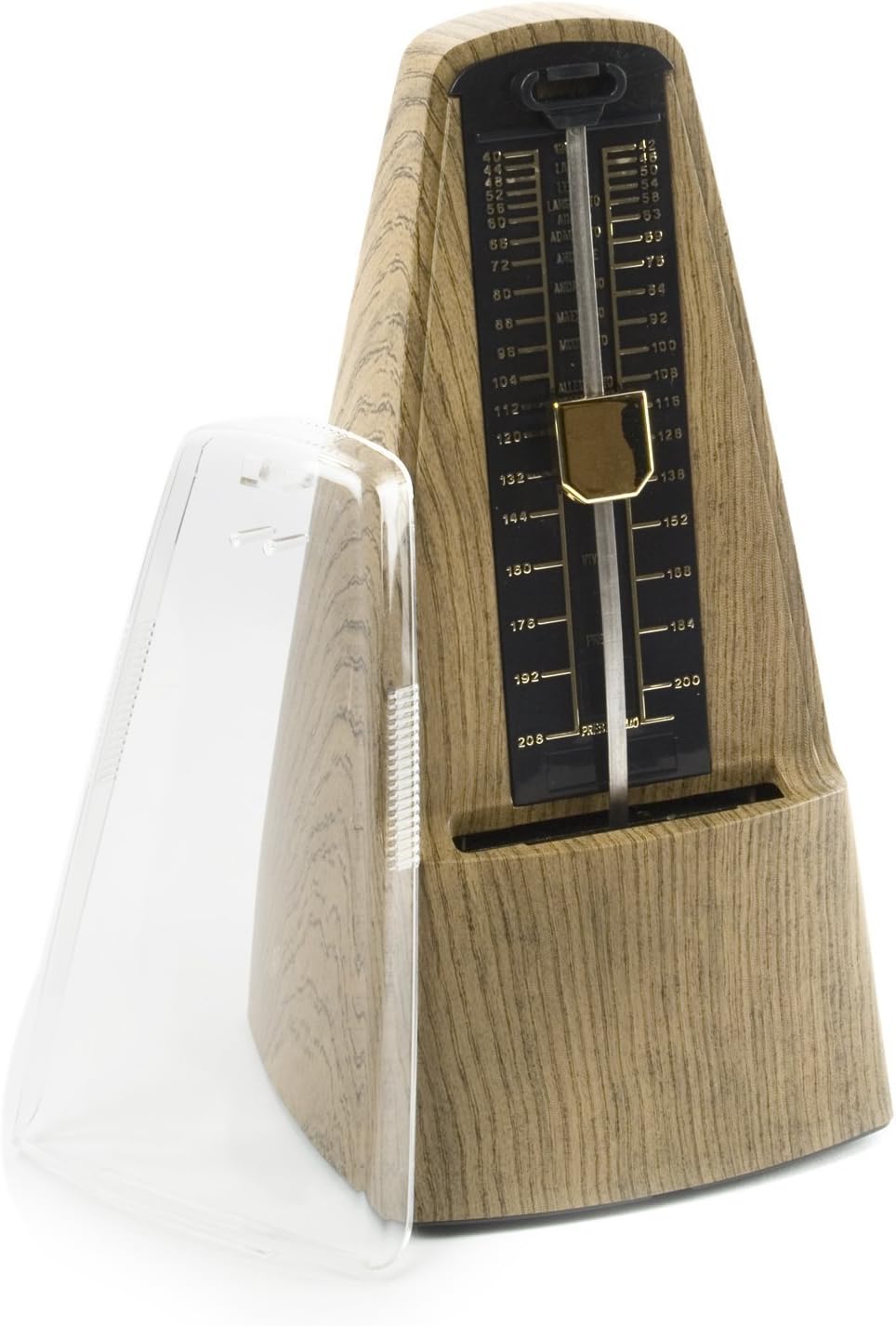 Amazon Metronome Standard, Woodgrain Metronome Gold Pendulum Type Tempo 40208bpm Compatible