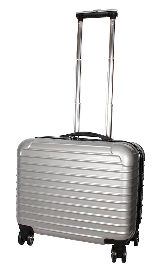 Icarry Italy 17 42 Ltrs Silver 4 Wheel Hardsided Polycarbonate