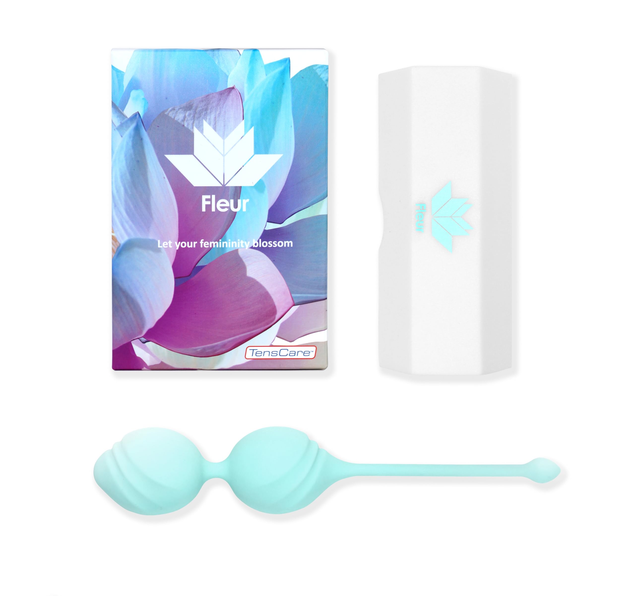 TensCare Fleur – Pelvic Floor Toning Balls. Strengthen, Tone and Tighten your Pelvic Floor Using Active and Passive Exercises. Made with Medical Grade Silicone.