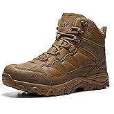 NORTIV 8 Men's Waterproof Hiking Boots Outdoor Trekking Lightweight Mountaineering Leather Shoes