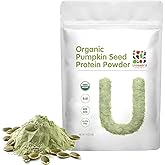 Unleash’d Organic Pumpkin Seed Protein Powder 16oz – Vegan, Non-GMO, Plant-Based Protein, No Artificial Sweeteners, Supports Immune Health