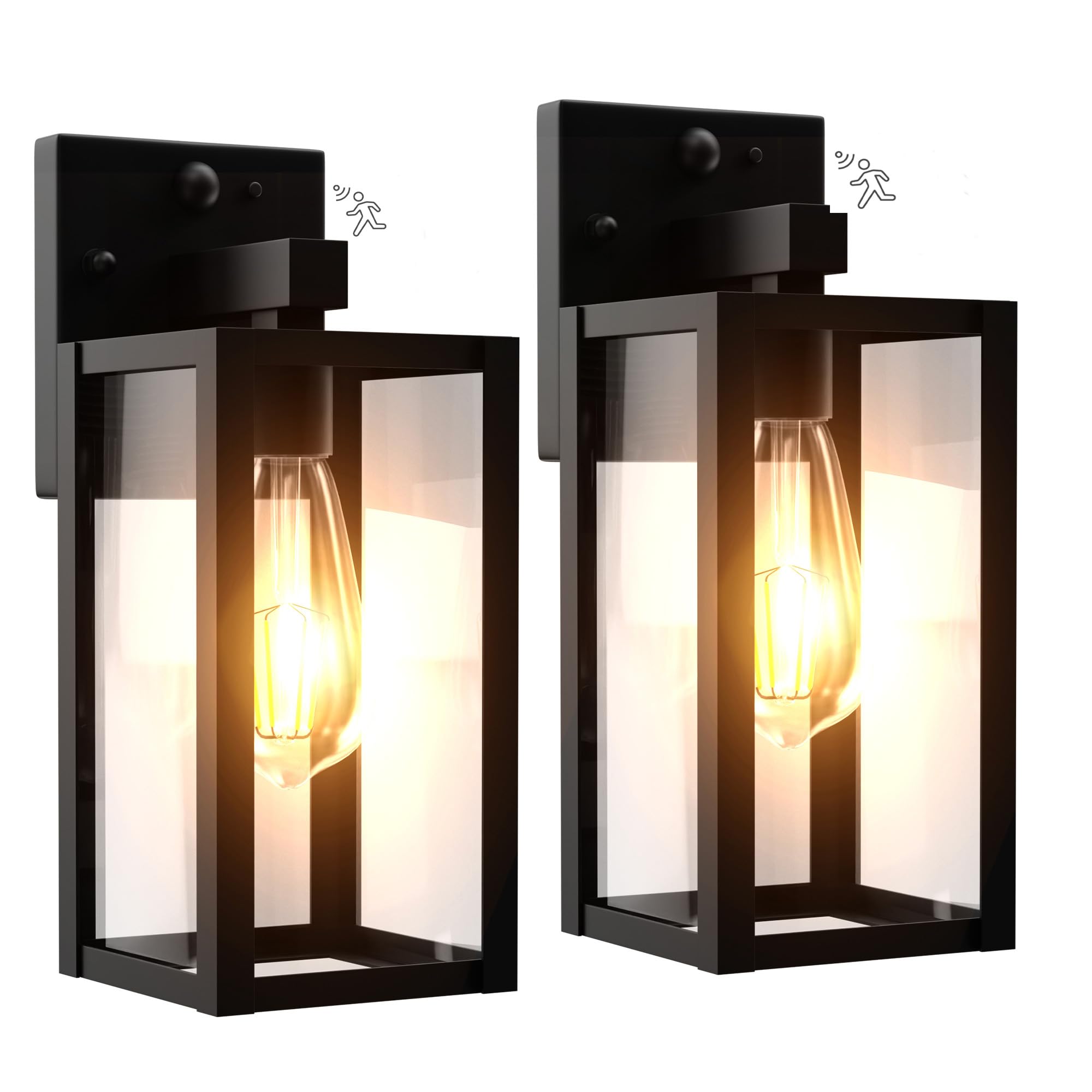 Photo 1 of (used)(unknown if complete) Kainozoic Dawn to Dusk Outdoor Sensor Motion Sensor Light Fixture Waterproof Porch Lights Anti-Rust Exterior