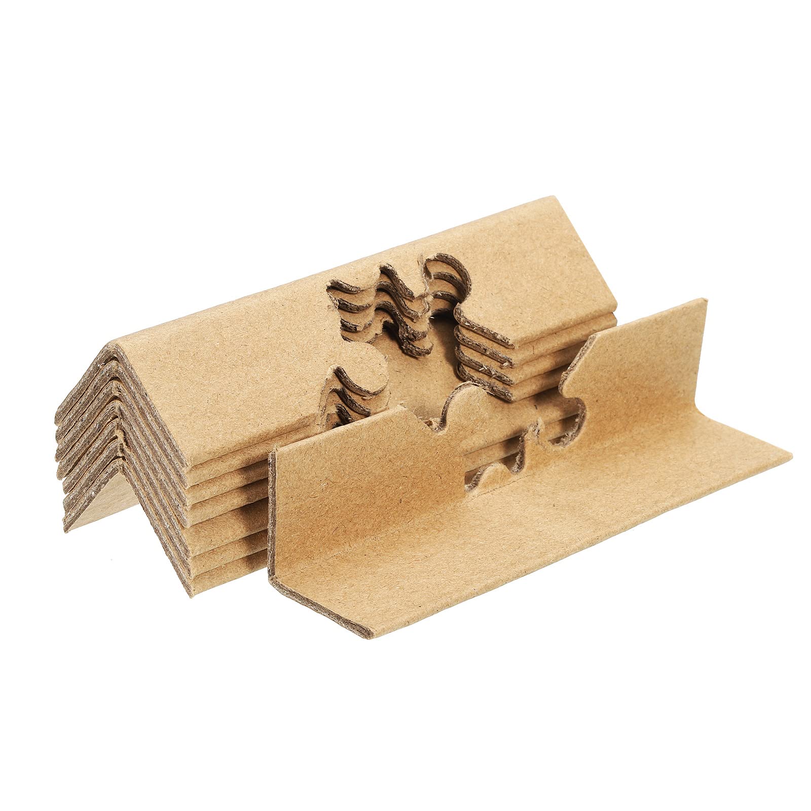 PATIKIL Adjustable Cardboard Corner Protector Package Frame Protectors 60x30mm Thick 3mm for Art, Packing, Shipping, Pack of 100