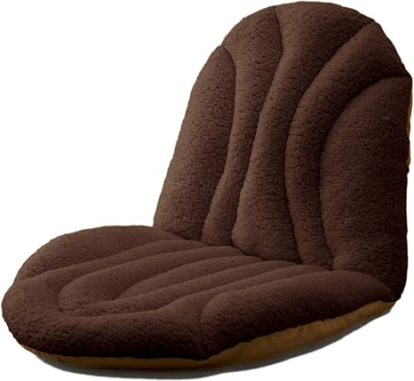 Amazon Co Jp 公商 ボリューミー ぬくぬく いす クッション ブラウン 椅子 クッション 座ぶとん 背もたれ 背あて 300 46cm ホーム キッチン