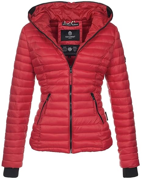 Navahoo Damen Übergangs Stepp Jacke mit Kapuze B348