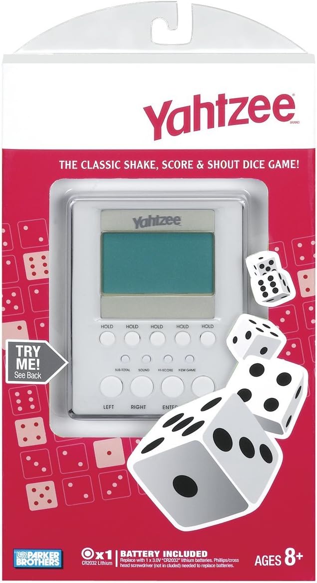 yahtzee electronic handheld game milton bradley