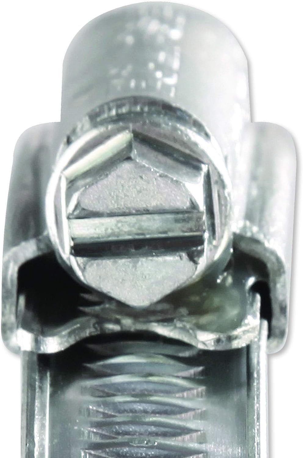 Eclipse Professional Tools ECW1-8 W1 Bag of 10 150-180mm (5 ⅞" - 7 ⅛") Mild Steel Worm Gear Hose Clamps, Silver, 35-50mm (1 ⅜" - 1 ¾") - Image 5