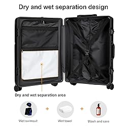 AIWEINY Zipperless Luggage, 22x14x9 Aviation