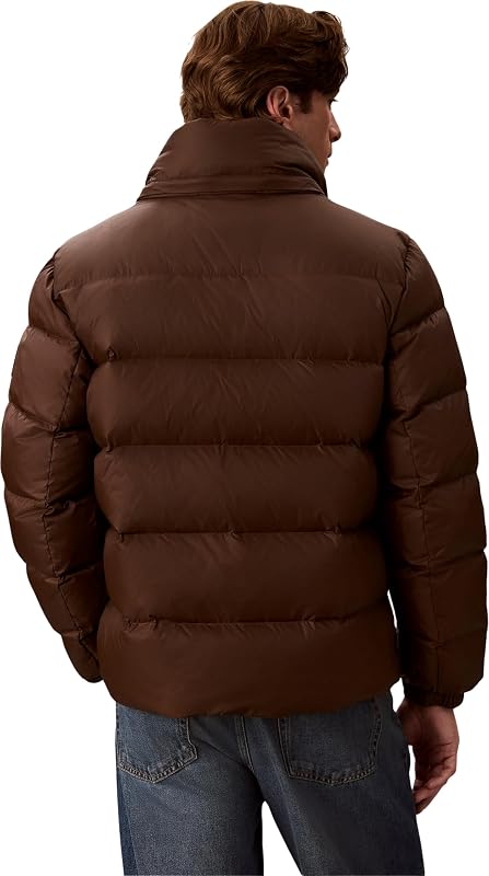 Ls Ls Chaqueta de nailon con cremallera y capucha para hombre Lv04rg515g (paquete de 1), Marrón (corcho marrón), L — foto 2 de 6