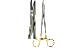 ARTLAB Premium German Mayo Hegar Needle Holder Driver |Needle Driver with Tungsten Carbide Inserts Tip |Dental Ortho Needle Holder Locking| Sizes (Mayo hegar N/H 7")