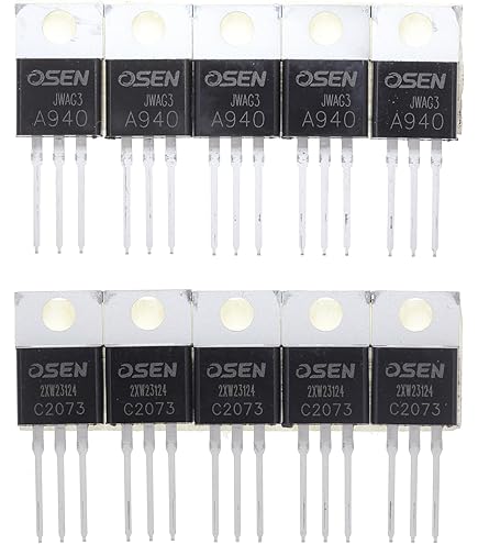 1 Paire 2SA1943 (A1943 KSA1943) + 2SC5200 (SC5200 KSC5200) NPN PNP Transistor De Puissance Au Silicium TO-3PL 230V 15A 150W HFE:80-160