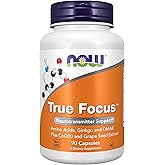 NOW Supplements, True Focus, with Amino Acids, DMAE + CoQ10, 90 Veg Caps