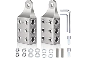 COROTC Battery Post Terminals, 1/0,1,2,3,4,5,6AWG Gauge Side Post Battery Terminal with Bolt, 6 Way Top Post Battery Terminal for AGM Lead Acid Battery or Lithium attery,M10 or 3/8”-16