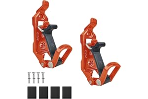 BAZEN 2 PCS Shovel Rack- Perfect Overlanding Gear and Off-Road Accessory for Trucks- Securely Mounts on Roof Rack- Tool Holder,Rubber Clamp Grip Mount Kit Fits Shovel Holder Wall Mount, and Pole Clamp