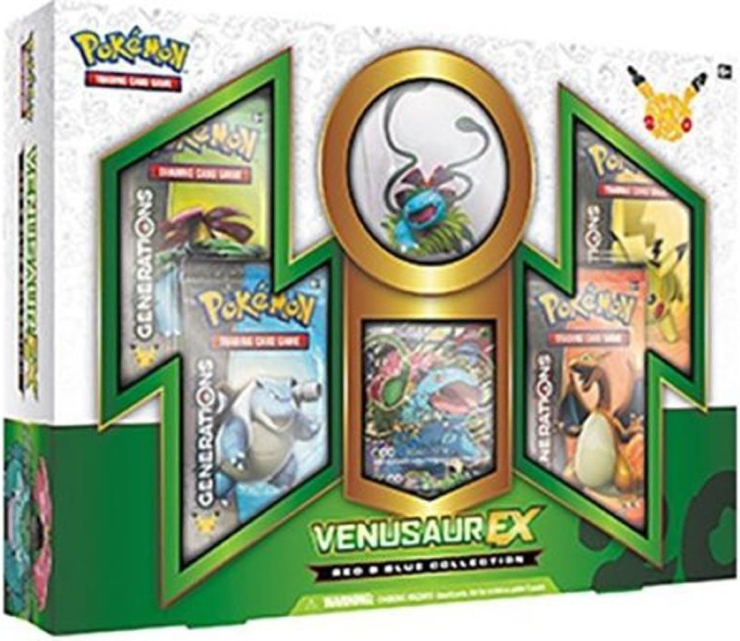 Amazon Com Pokemon Tcg Red And Blue Collection Venusaur Ex Box Toys Games