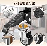 SPACECARE Workbench Casters Kit Heavy Duty Retractable 600Lb Capacity Quick view 5