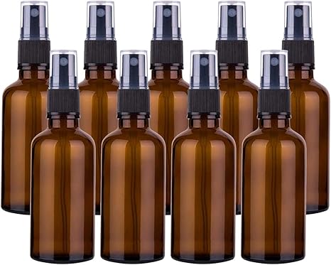 Amazon Yiteng 遮光スプレー 霧吹き スプレーボトル 遮光瓶 ガラス瓶 空ボトル容器 詰め替え容器 スプレー容器 詰替ボトル アルコール対応 アロマ 化粧品 50ml 9個セット 茶色 保存容器 キャニスター オンライン通販
