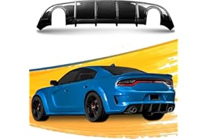 AAriguthel Charger Rear Diffuser Compatible with 2015-2023 Dodge Charger Diffuser SRT Rear Lip Bumper Diffuser Rear Valance Diffuser (Non Widebody Model)