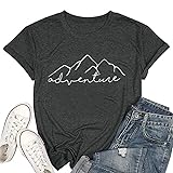 Adventure Mountain Graphic Shirt for Women Funny
