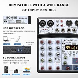 BOMGE 04D portable bluetooth 4 Channel DJ audio