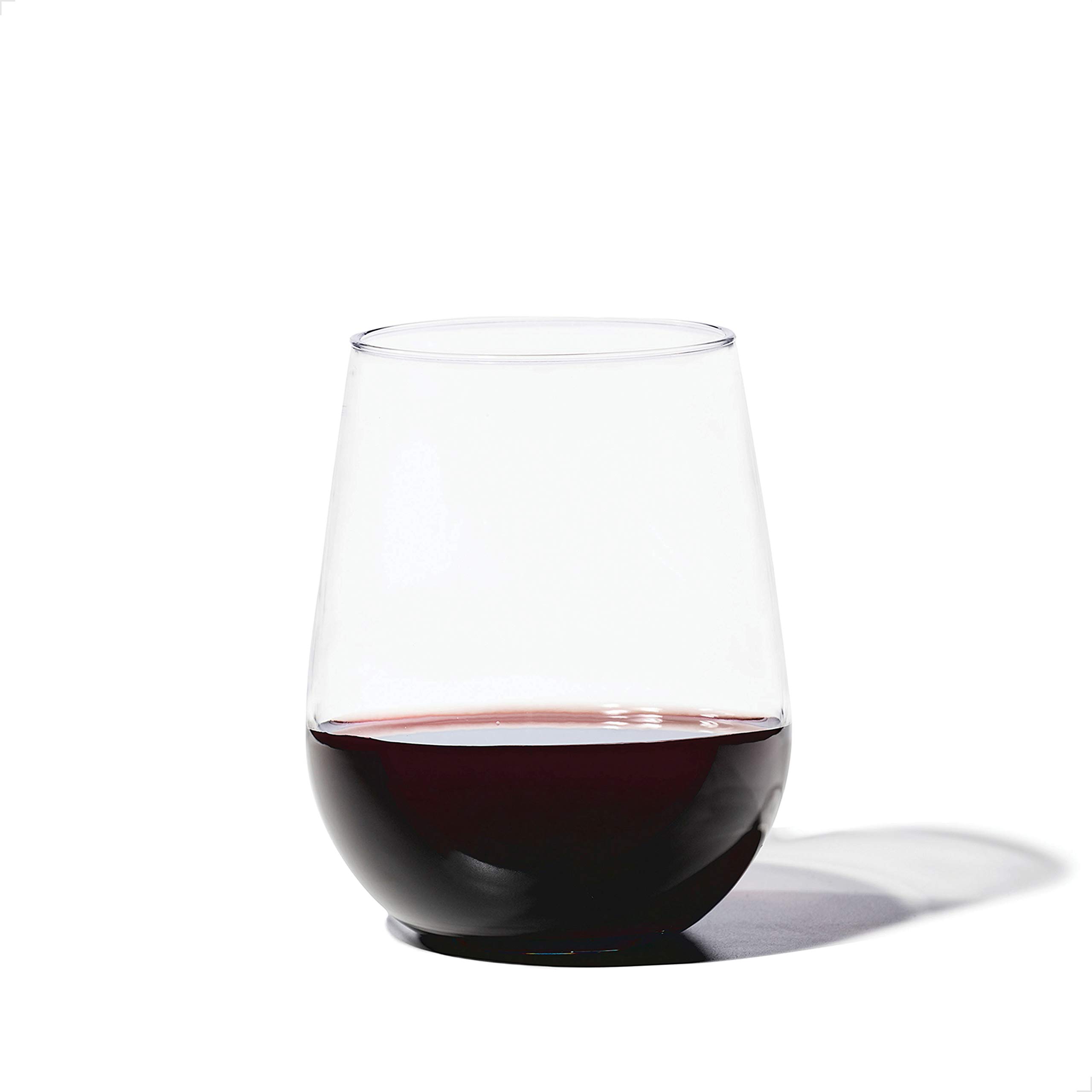 Photo 1 of TOSSWARE RESERVE 16oz Stemless Wine SET OF 8, Premium Quality, Tritan Dishwasher Safe & Heat Resistant Unbreakable Plastic Drinking Glasses