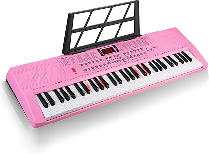 Amazon Hricane 電子キーボード 61鍵盤 0種類音色 0種類リズム 60曲デモ曲 Lcdディスプレイ搭載 キーボード 楽器 光る鍵盤 日本語パネル ヘッドフォン対応 子供 初心者 練習用 Usbケーブルと日本語説明書付き ピンク キーボード 楽器 Amazon Hricane 電子キーボード 61鍵盤 0種類音色 0種類リズム 60曲デモ曲 Lcdディスプレイ搭載 キーボード 楽器 光る鍵盤 日本語パネル ヘッドフォン対応 子供 初心者 練習用 Usbケーブルと日本語説明書付き ピンク キーボード 楽器