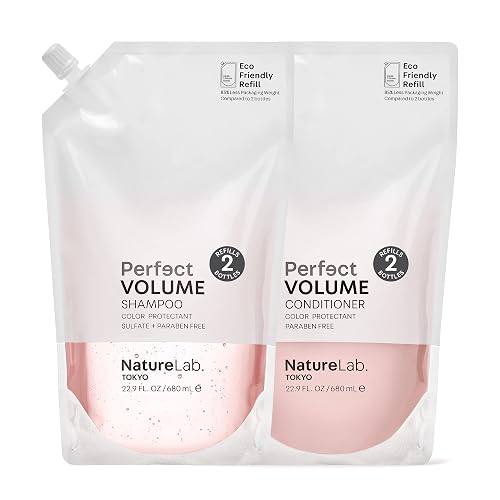 NatureLab Tokyo Perfect Volume Shampoo – Vegan, Sulfatfrei, Für Mehr Volumen & Dicke, 360 Ml