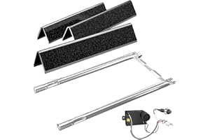 Hisencn 7635 Flavorizer Bars, 69785 Grill Burner for Weber Spirit I & II 200 with Front Control, Spirit E210 E220 S210 S220, for Weber 15.3 Inch Flavor Bars, 7642 Grill Igniter