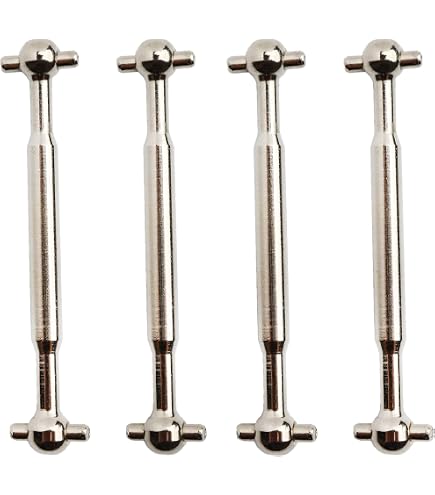 4 Aste Di Collegamento (link Rod) In Plastica Nera Per Auto RC Modello 9300 9304, Ricambi Per 1/18, Accessori Servo