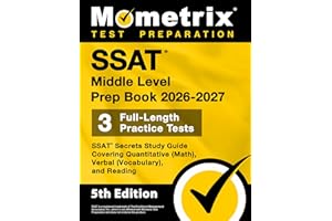 SSAT Middle Level Prep Book - Full-Length Practice Tests, SSAT Secrets Study Guide Covering Quantitative (Math), Verbal (Voca