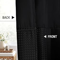 Gibelle Extra Long Shower Curtain 72 x 84, Waffle