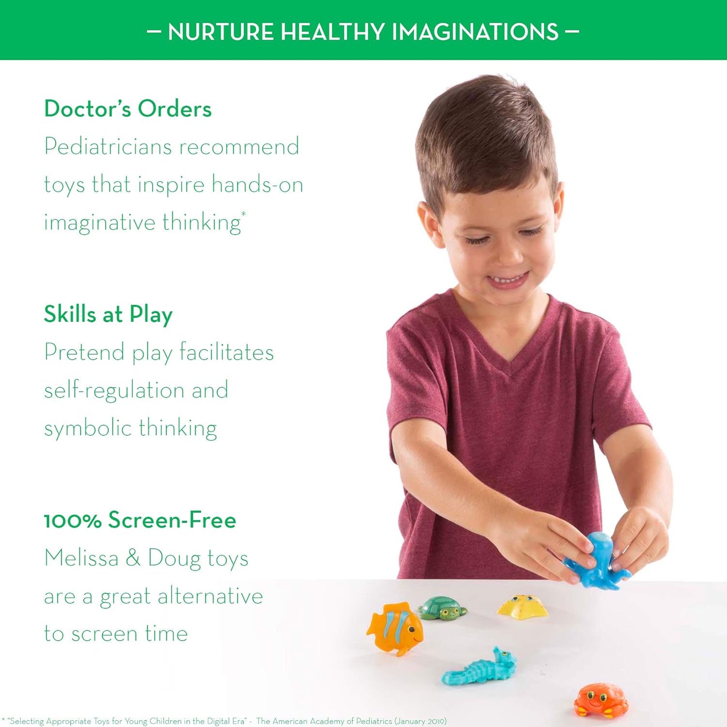 Melissa & Doug Seaside Sidekicks Sea Creatures Set: Melissa & Doug: Toys & Games