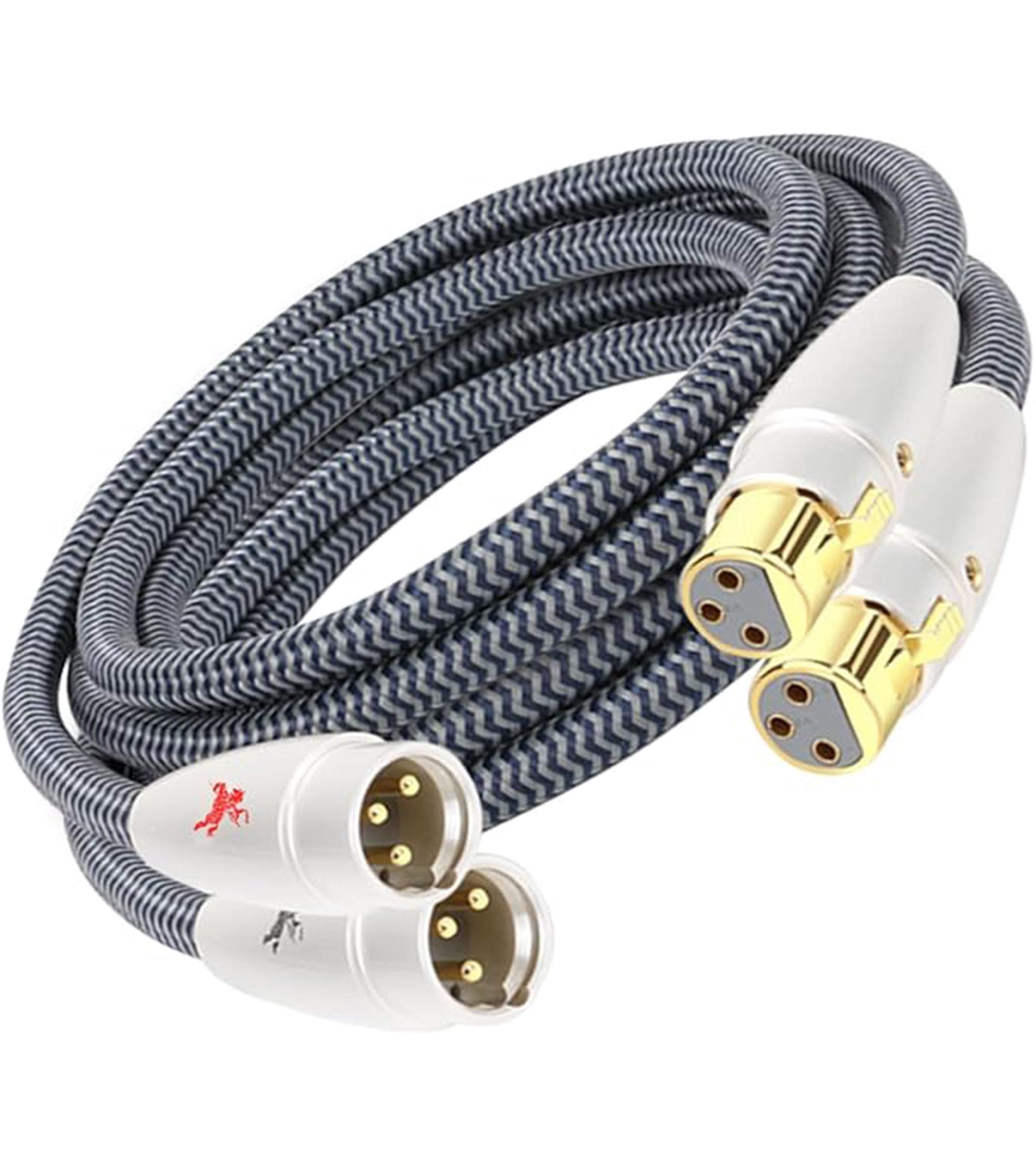 Photo 1 of Impeto Balanced XLR Cables, 3-Pin Balanced XLR Microphone Cable Male to Female Mic Cable, 24k Gold Plated Connector and Solid Copper Shell (3.28ft/1m)