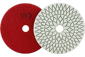 Startbuymore 4 Inch Emery Polishing Pad 3 Step Dry Wet Use 100mm For For Stone Granite Marble Concrete Polishing And Refinish