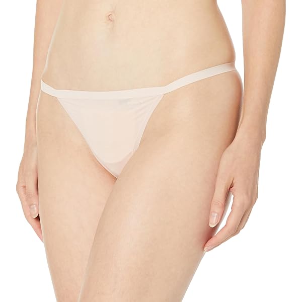 DKNY Damen Monogram Mesh Thong – Mit Gesticktem Logo, Weicher Baumwollzwickel, Eleganter Look