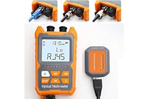 D YEDEMC Mini Optical Fiber Power Meter FC/SC/ST Universal Interface Fiber Tester Built-in 10KM Visual Fault Locator Li-ion Battery USB Charge (OPM&VFL-10KM-Li)