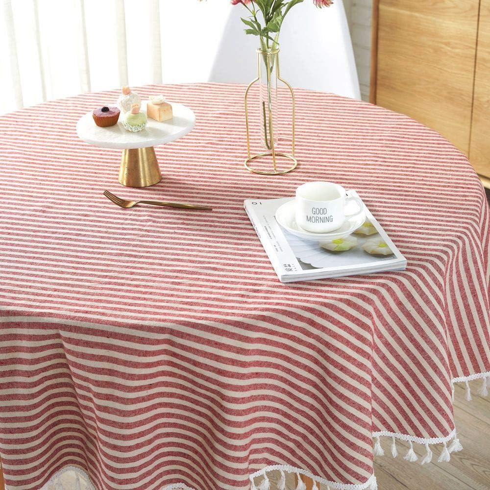 Best round vintage table cloth cherries