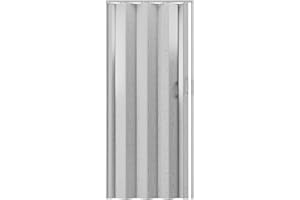 Techni Home Studio Series 48" W PVC Foldable Accordion Doors, Grey